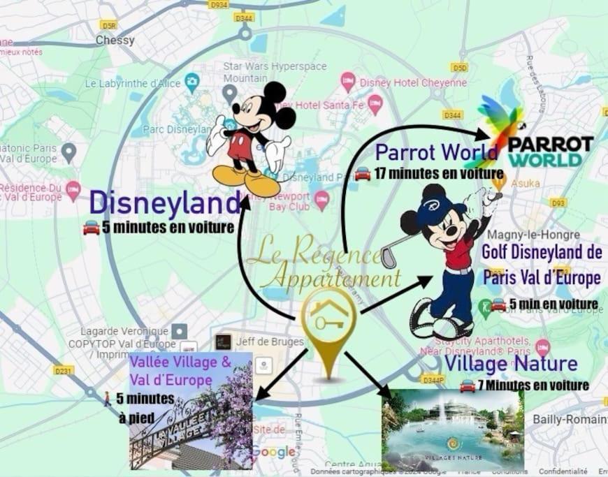 Le Regence, Terrasse, Serris Disney 外观 照片